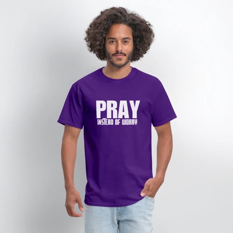 Pray Instead Of Worry Inspirational Quote