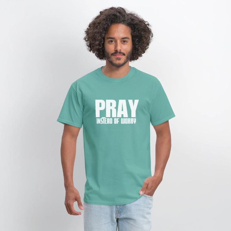 Pray Instead Of Worry Inspirational Quote