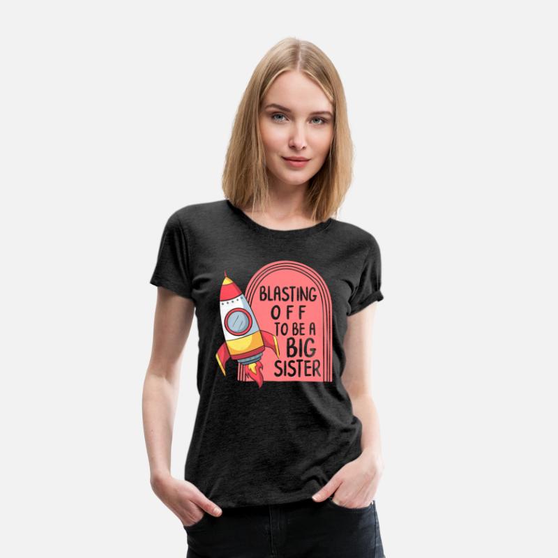 Pregnancy Shirt, Blasting Off To Be A Big Sister