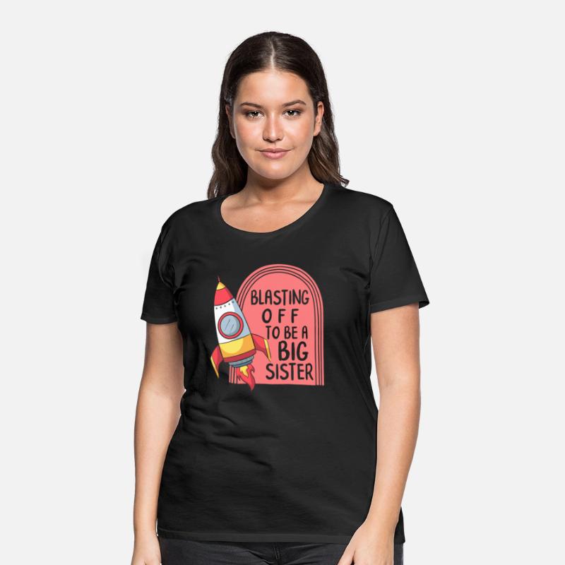 Pregnancy Shirt, Blasting Off To Be A Big Sister