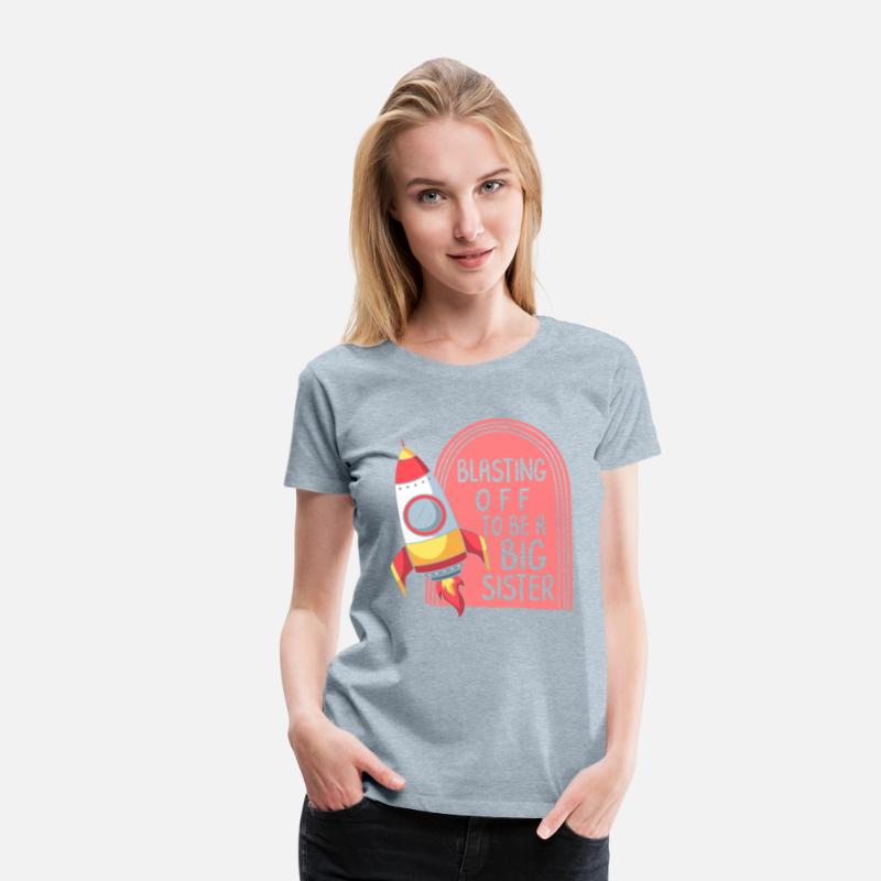 Pregnancy Shirt, Blasting Off To Be A Big Sister