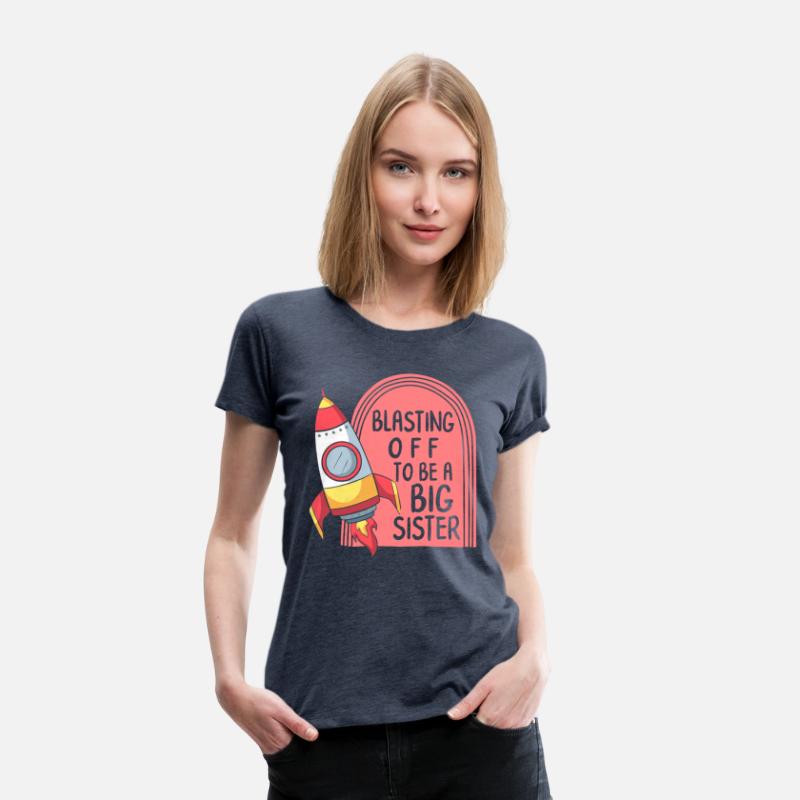 Pregnancy Shirt, Blasting Off To Be A Big Sister