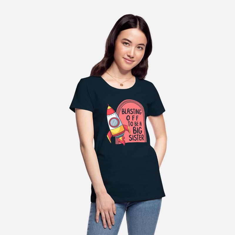 Pregnancy Shirt, Blasting Off To Be A Big Sister