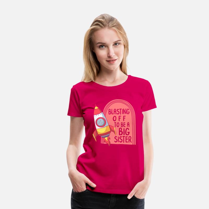 Pregnancy Shirt, Blasting Off To Be A Big Sister