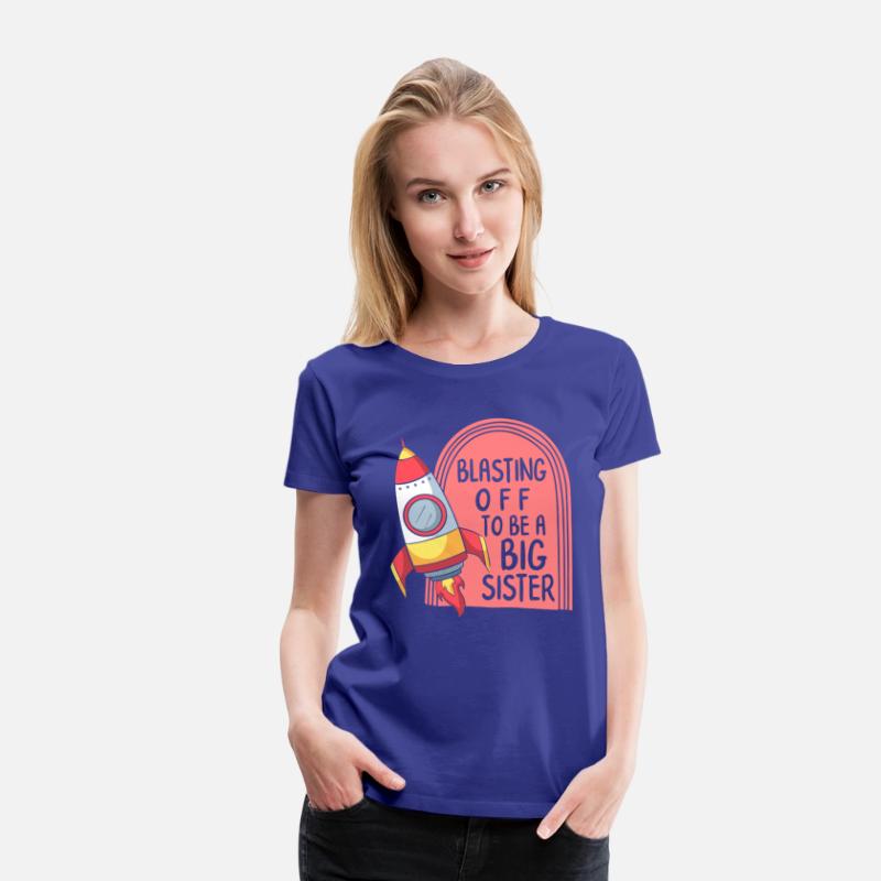 Pregnancy Shirt, Blasting Off To Be A Big Sister