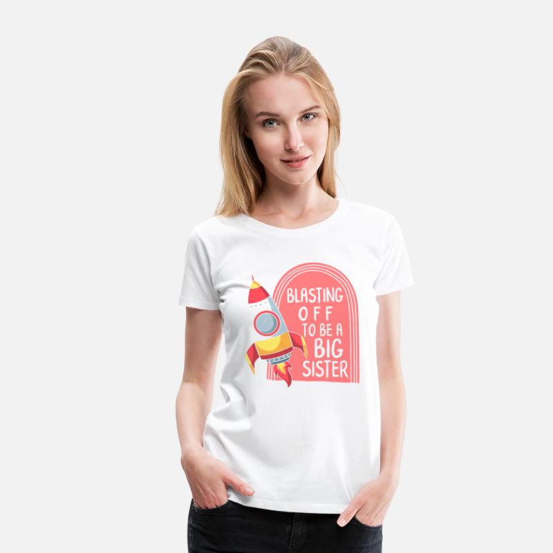 Pregnancy Shirt, Blasting Off To Be A Big Sister