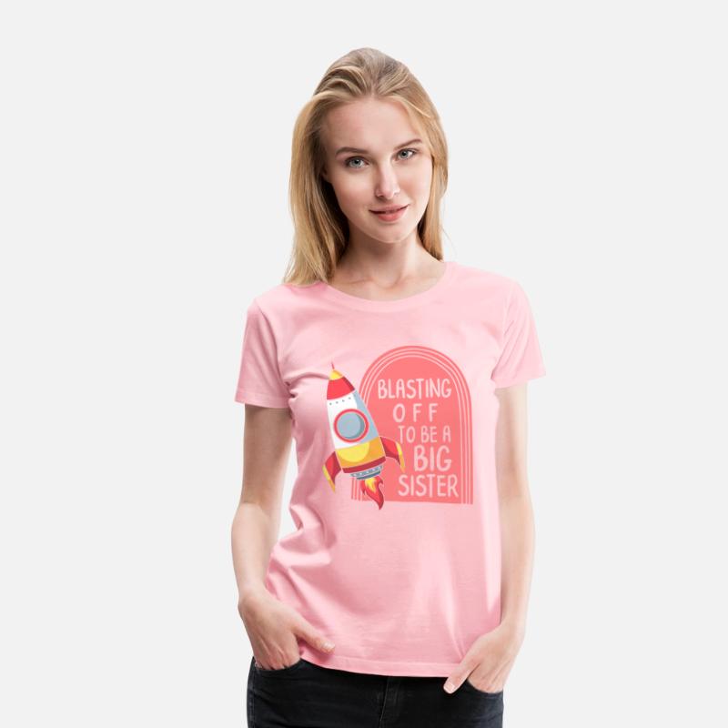 Pregnancy Shirt, Blasting Off To Be A Big Sister