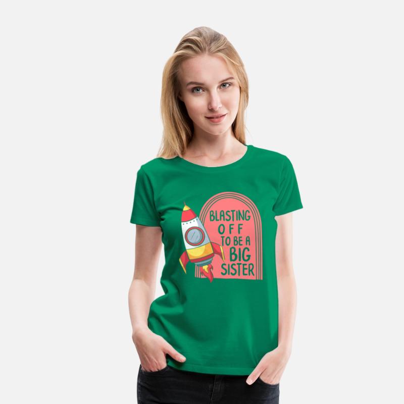 Pregnancy Shirt, Blasting Off To Be A Big Sister