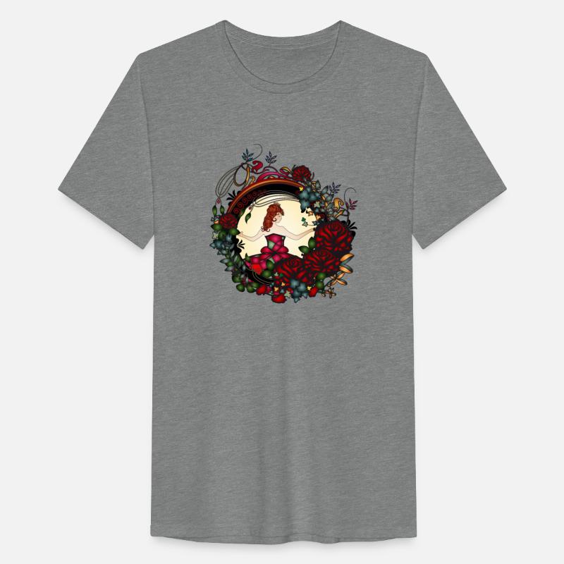 Princess in the rose garden in an Art Nouveau look