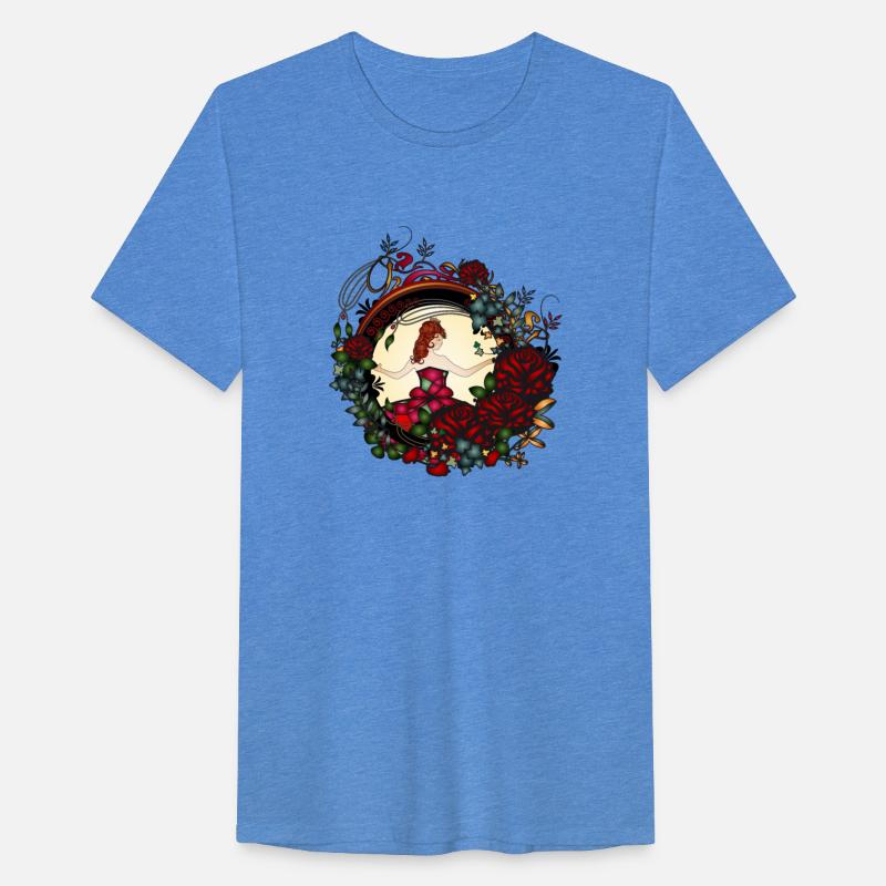 Princess in the rose garden in an Art Nouveau look