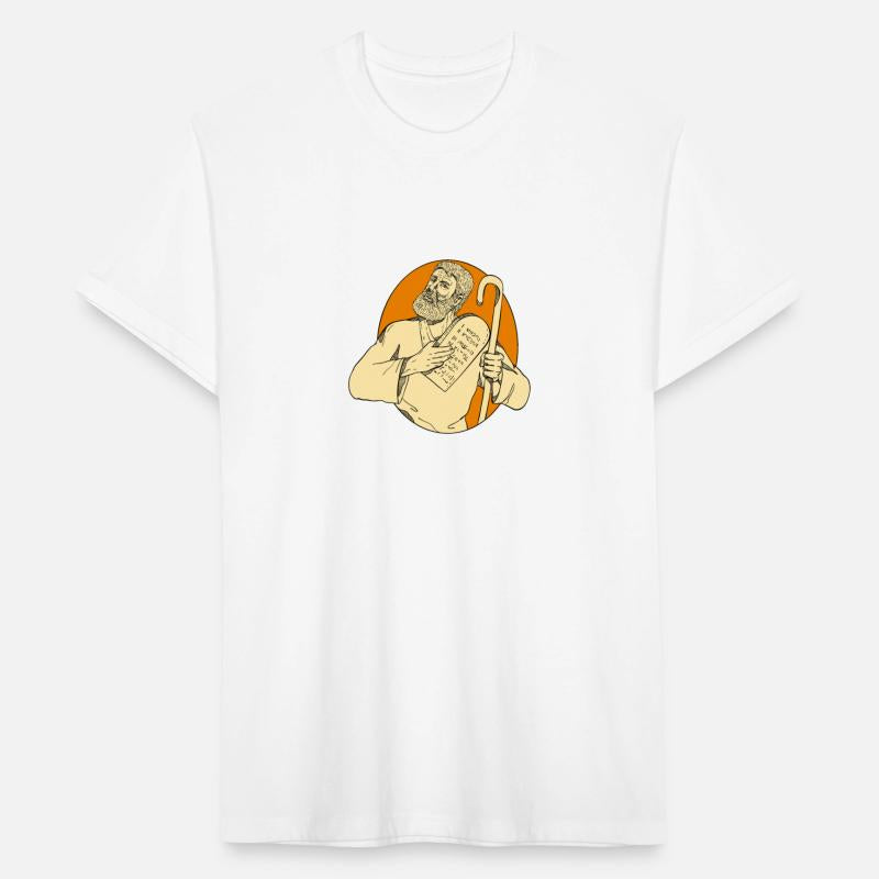 Prophet Moses Ten Commandments Drawing Color