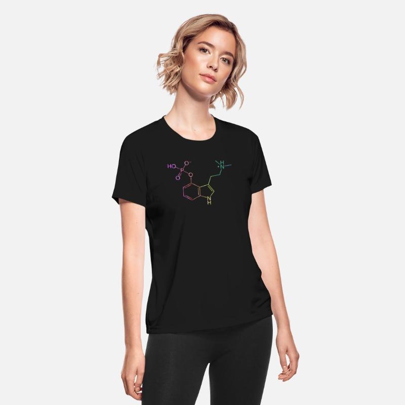Psilocybin Molecule Rainbow Style Magic Mushroom