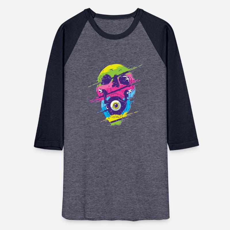 Psychedelic Skull Vaporwave With Eye Ball