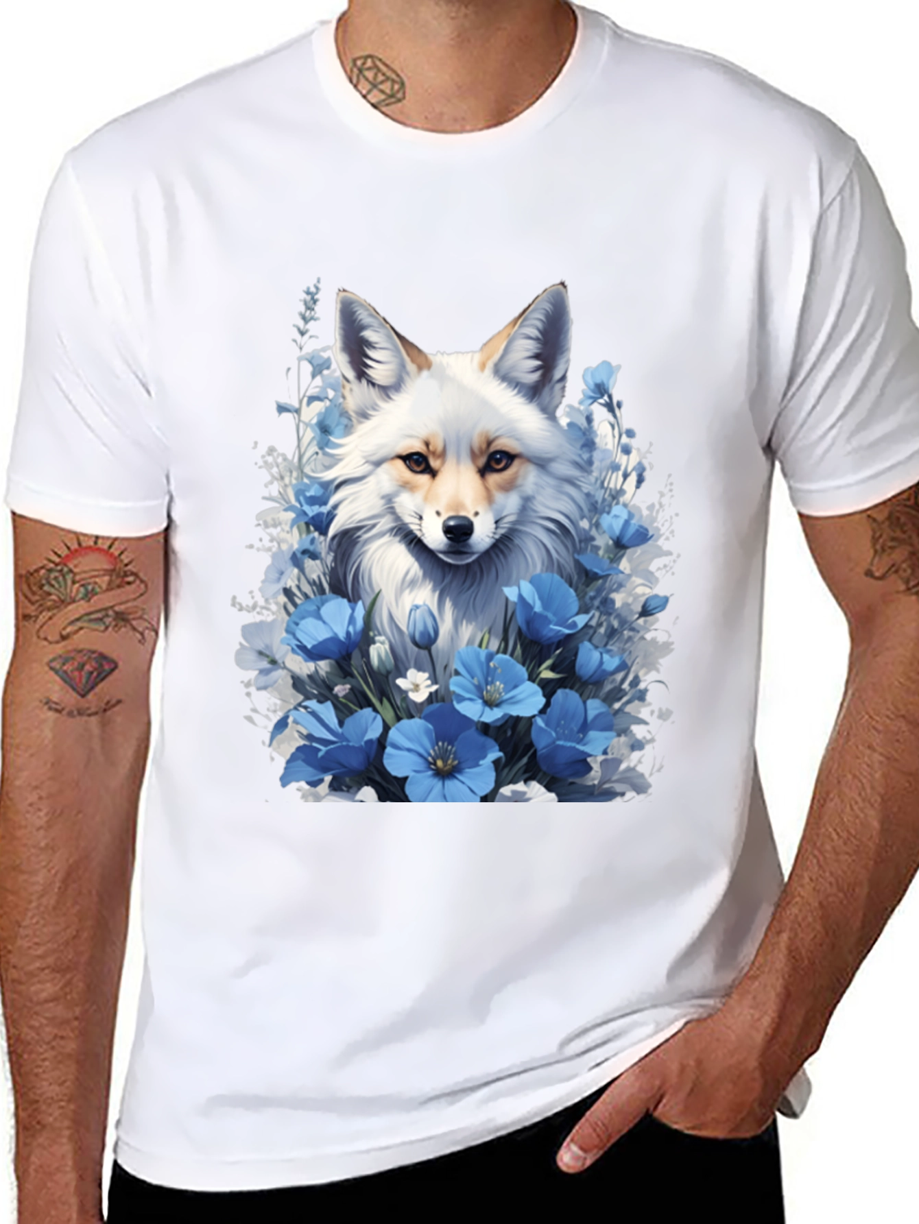 Fox and Floral T-Shirt