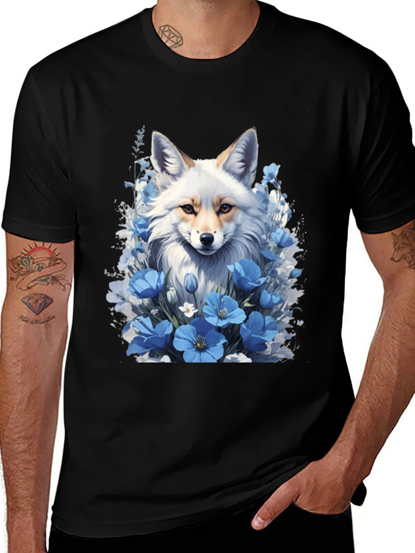 Fox and Floral T-Shirt