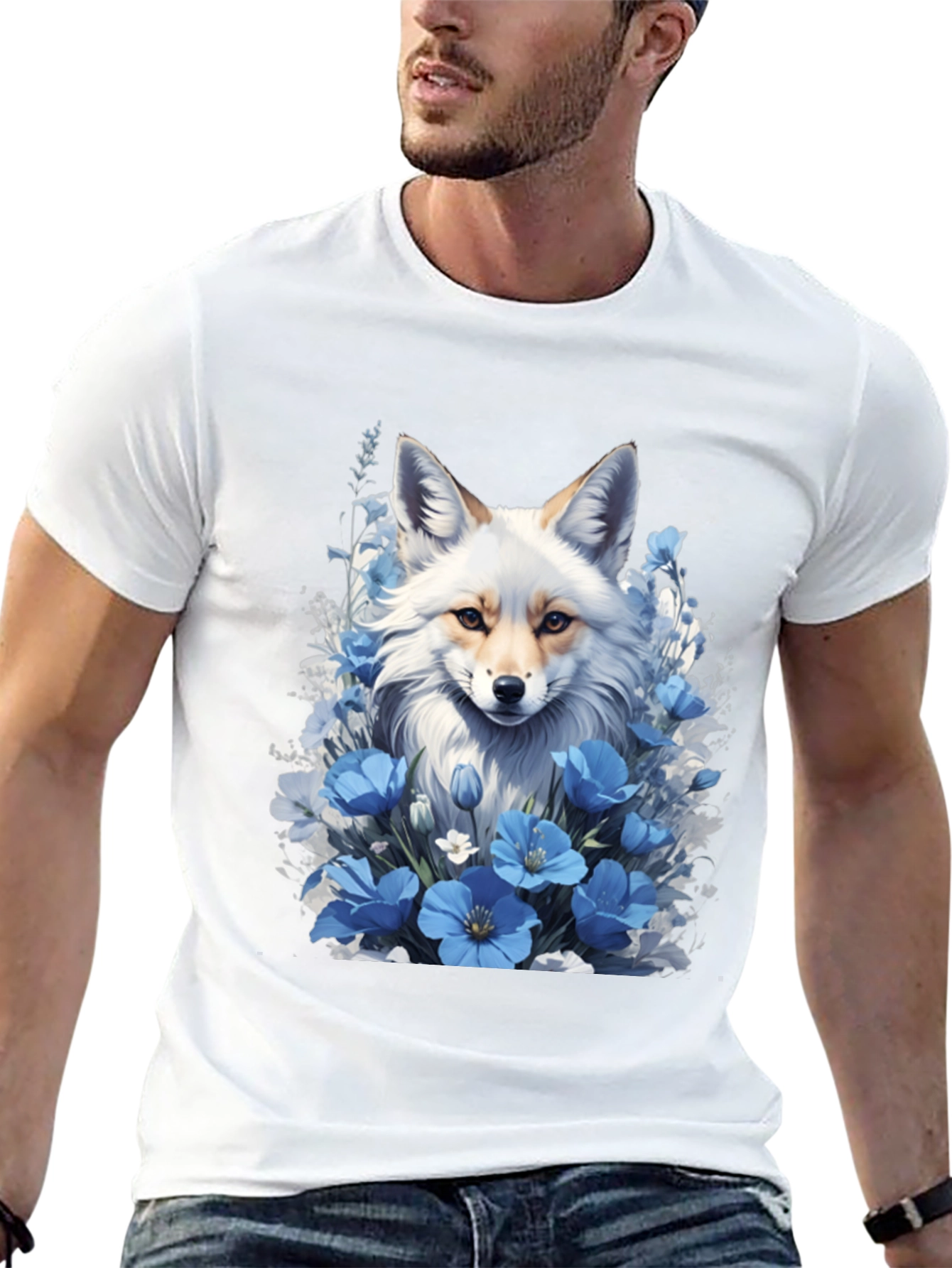 Fox and Floral T-Shirt