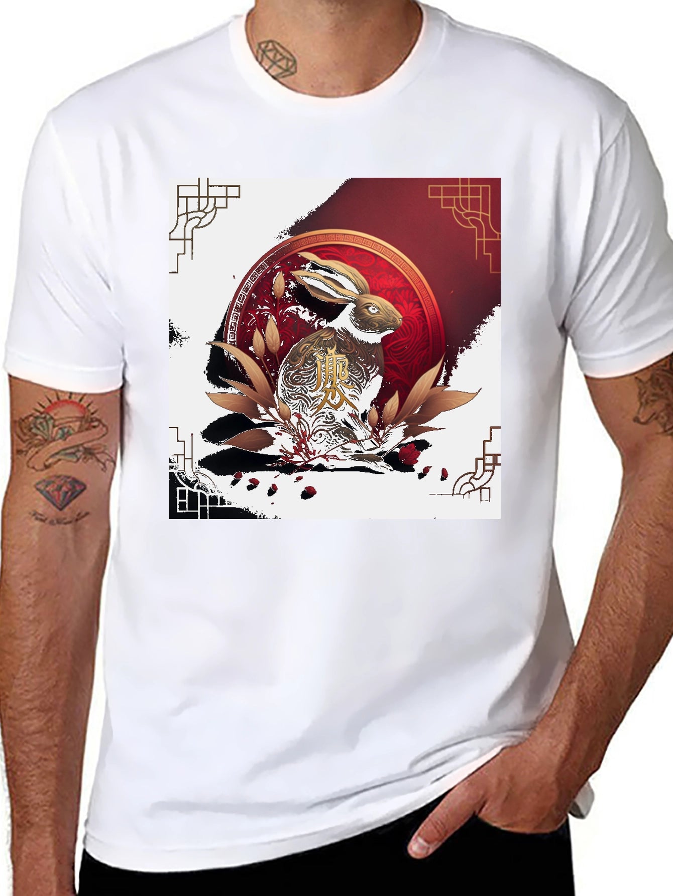 Year of the Rabbit T-Shirt - Black