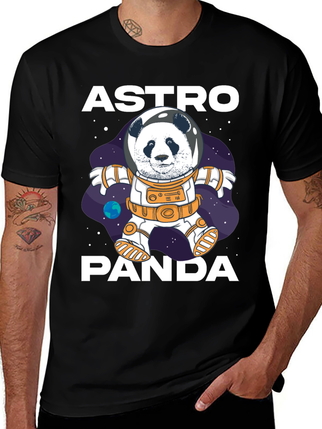 Astro Panda Graphic Tee - Space Adventure
