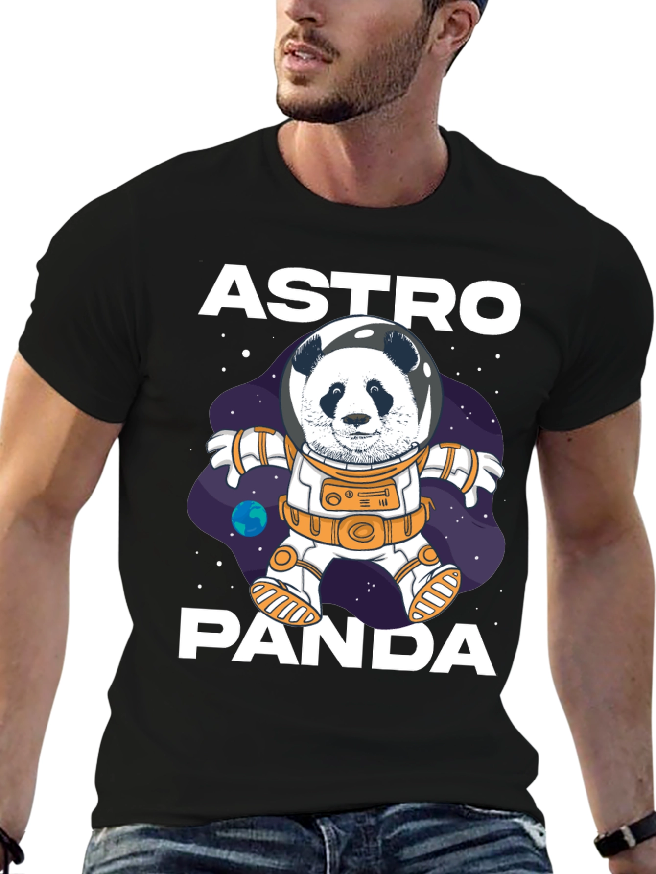Astro Panda Graphic Tee - Space Adventure