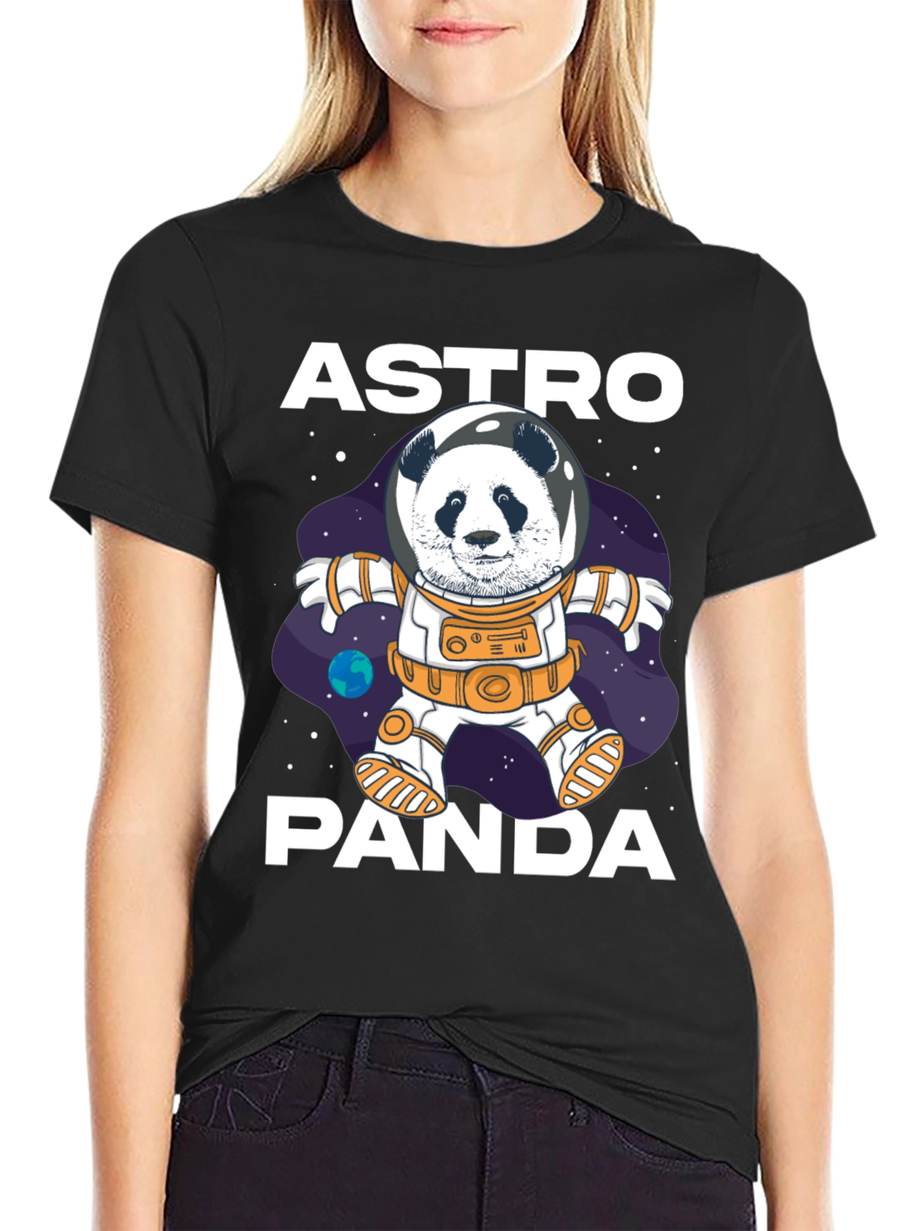 Astro Panda Graphic Tee - Space Adventure