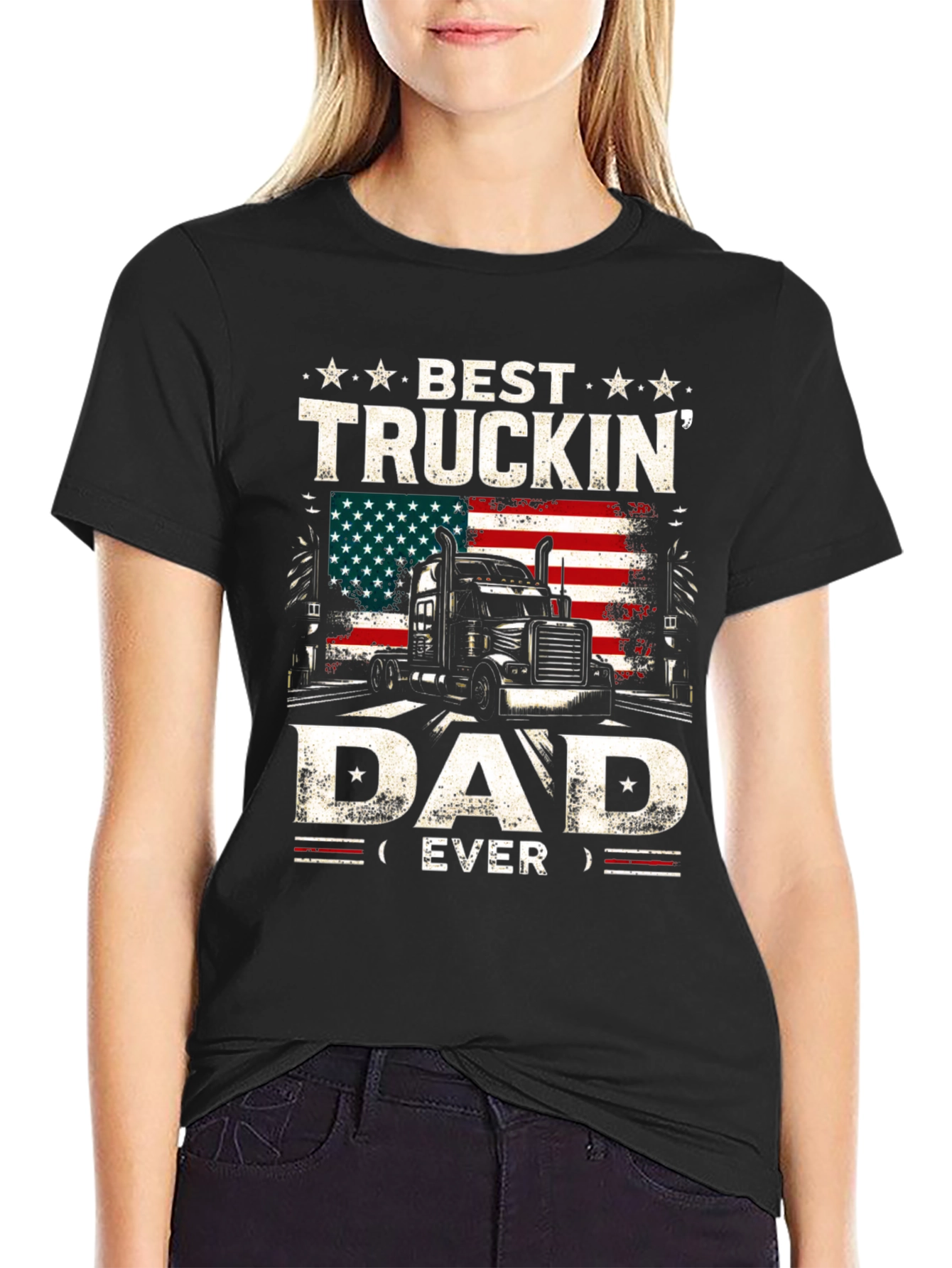 Best Truckin Dad Ever T-Shirt