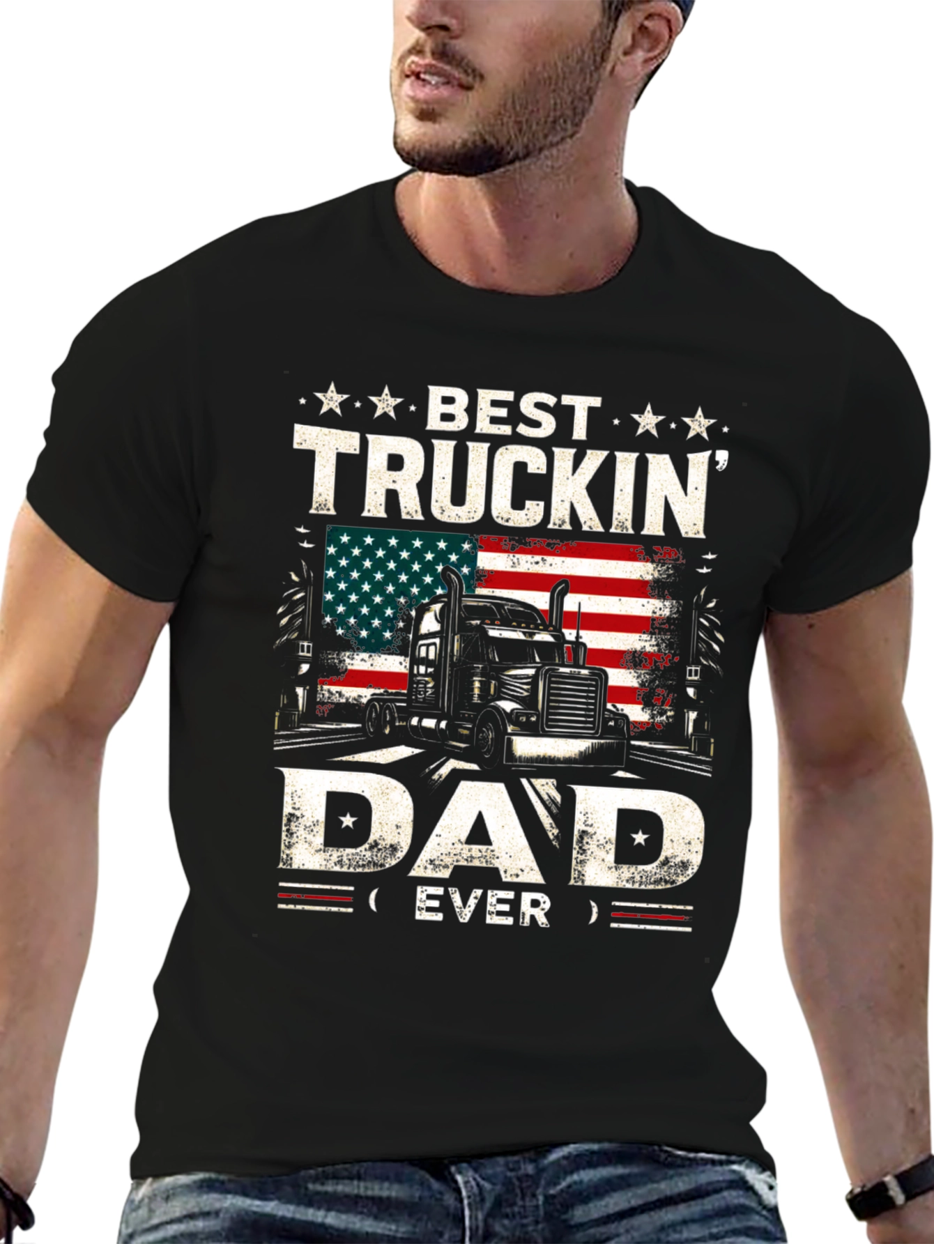 Best Truckin Dad Ever T-Shirt