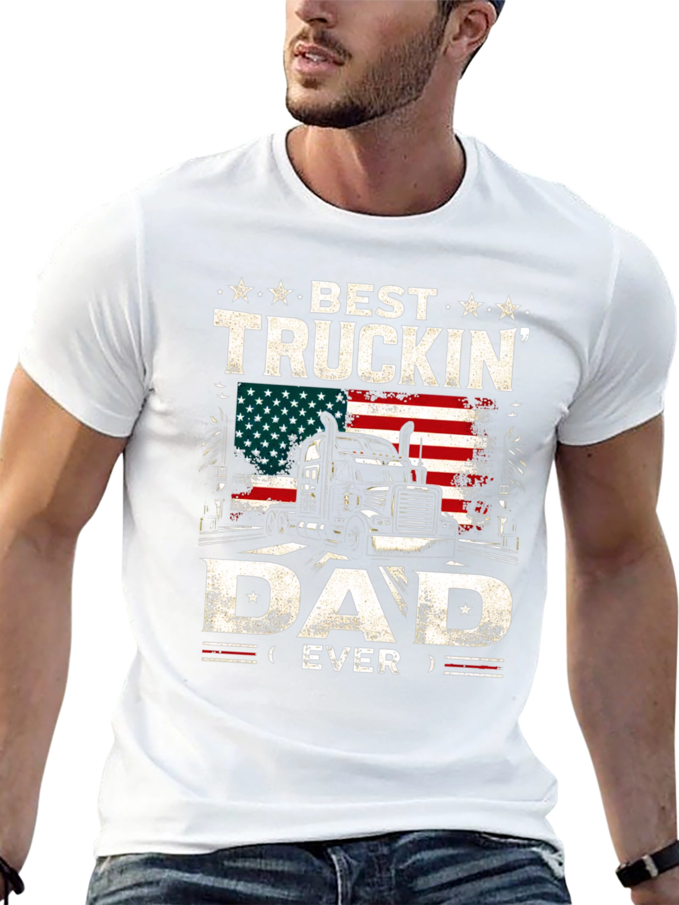 Best Truckin Dad Ever T-Shirt