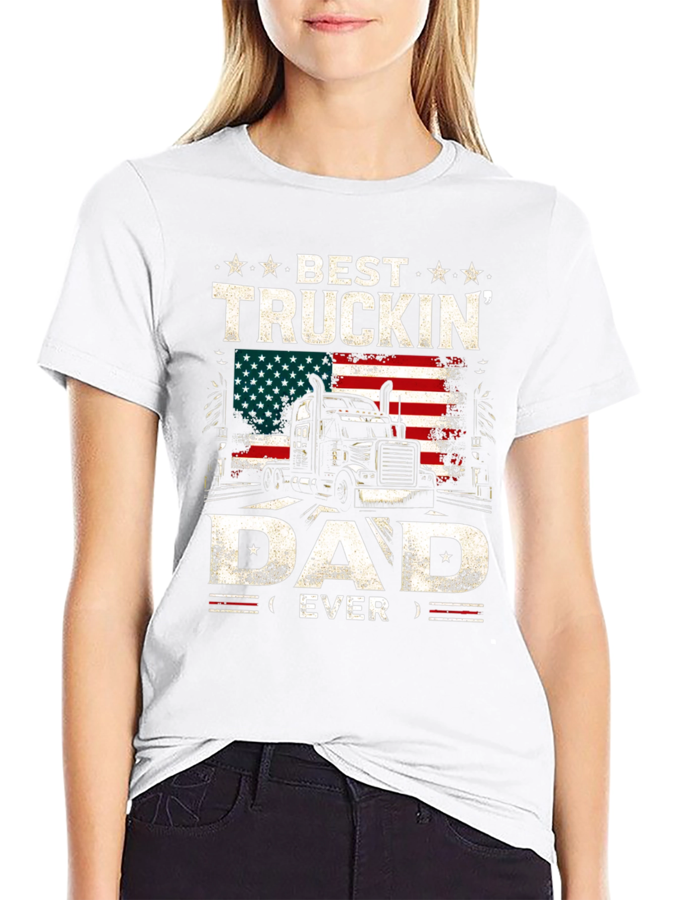 Best Truckin Dad Ever T-Shirt