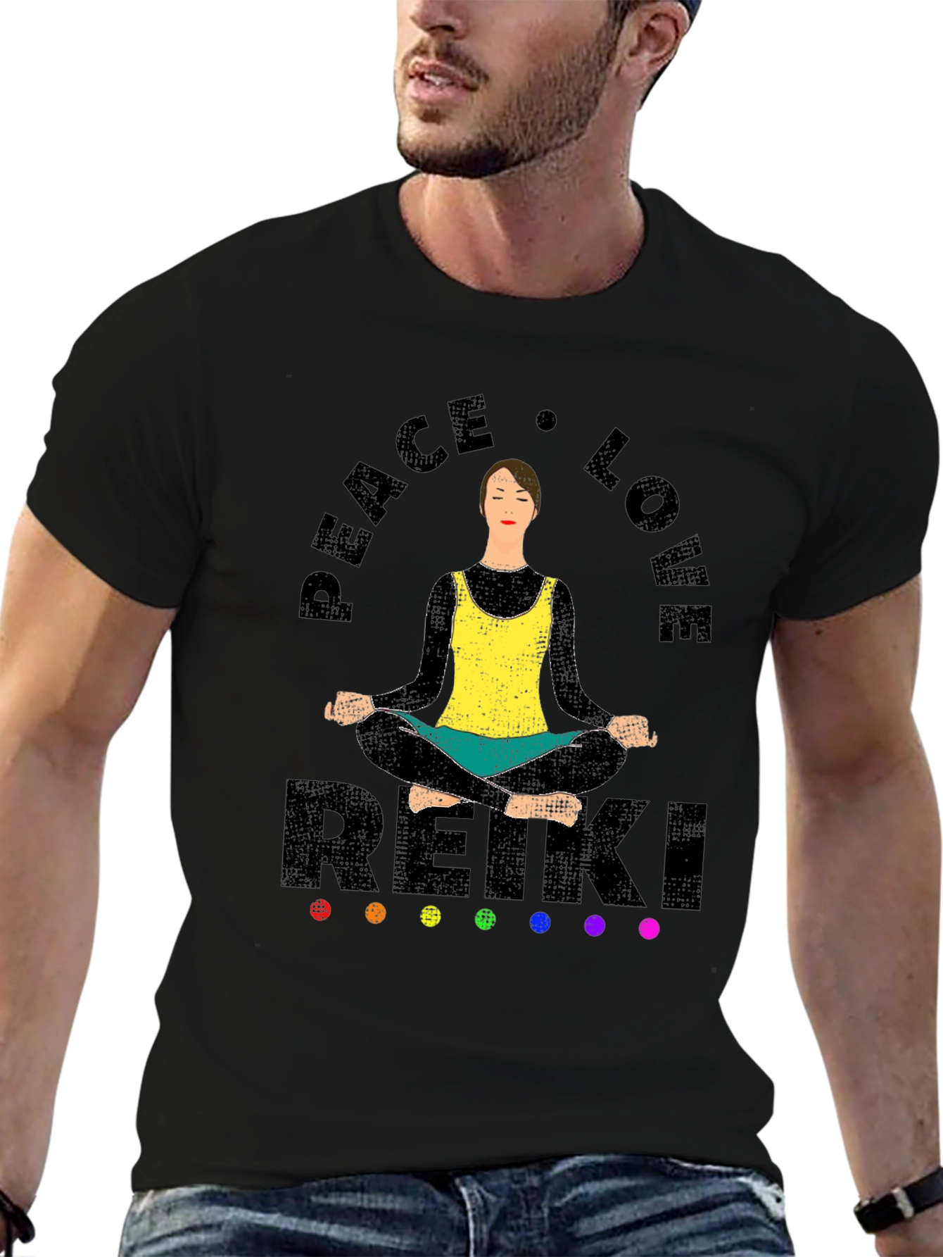 Peace Love Reiki T-Shirt - Spiritual Meditation Tee