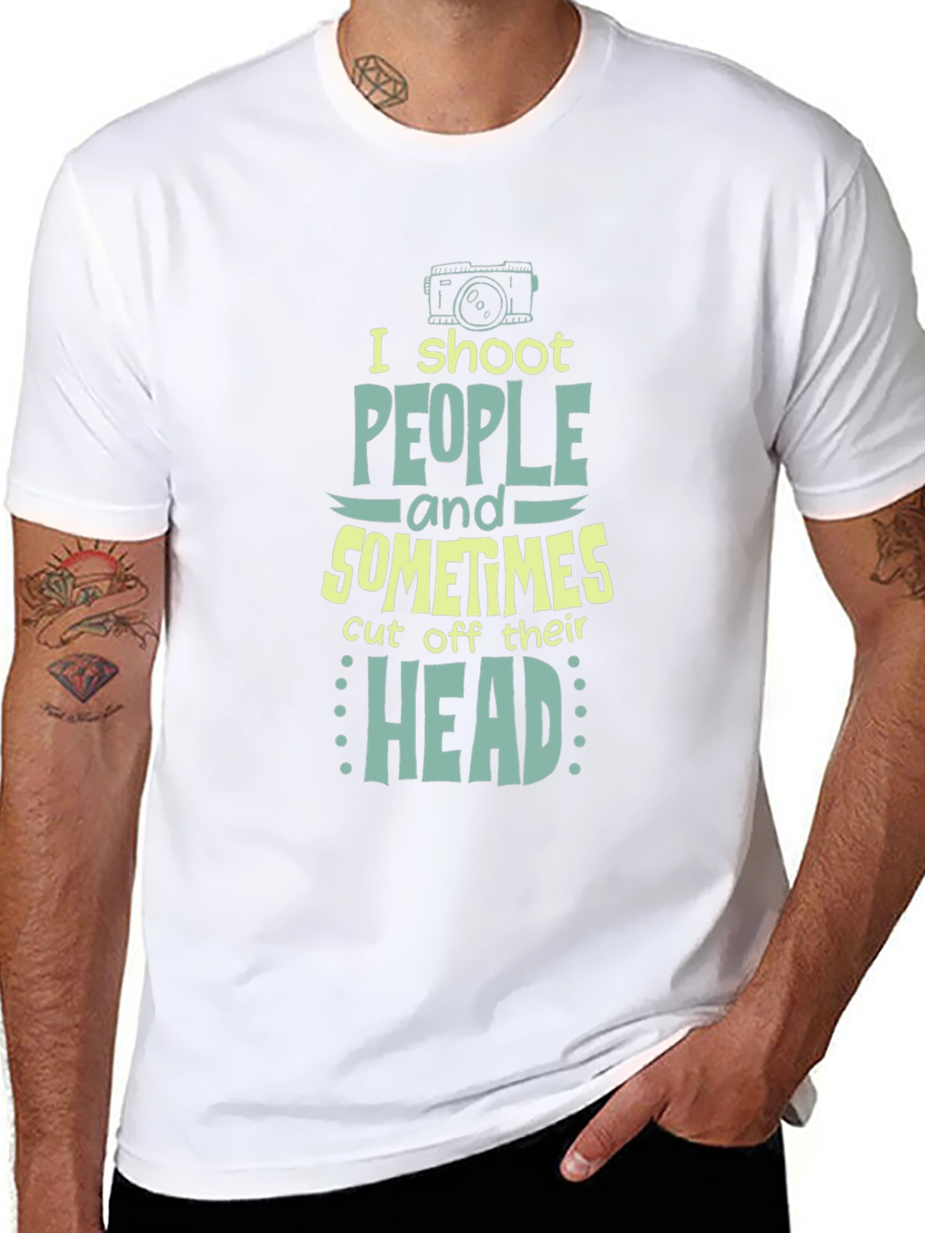 Humorous Photographer T-Shirt - I Shoot People