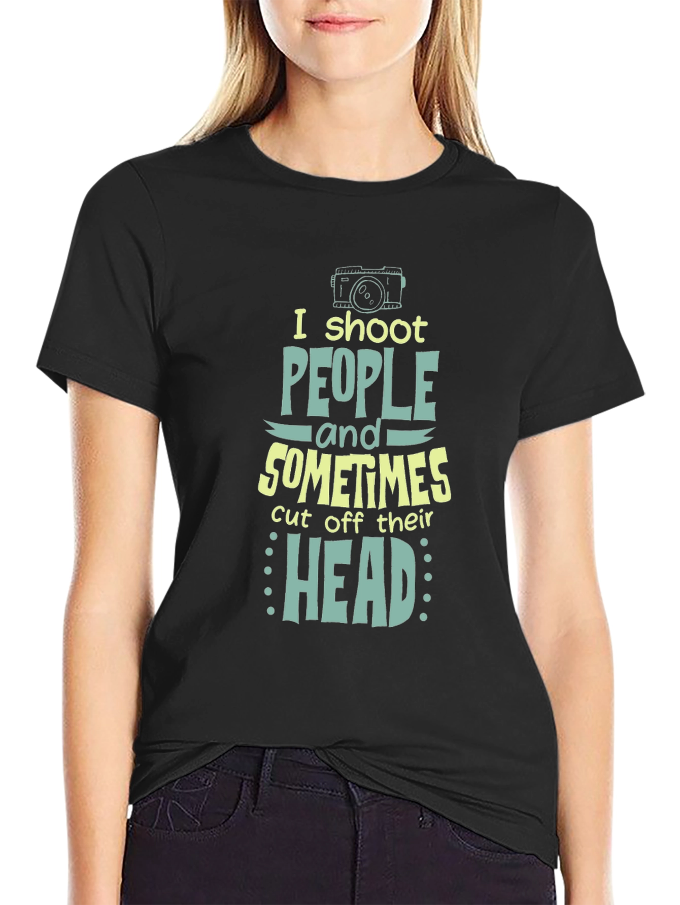 Humorous Photographer T-Shirt - I Shoot People