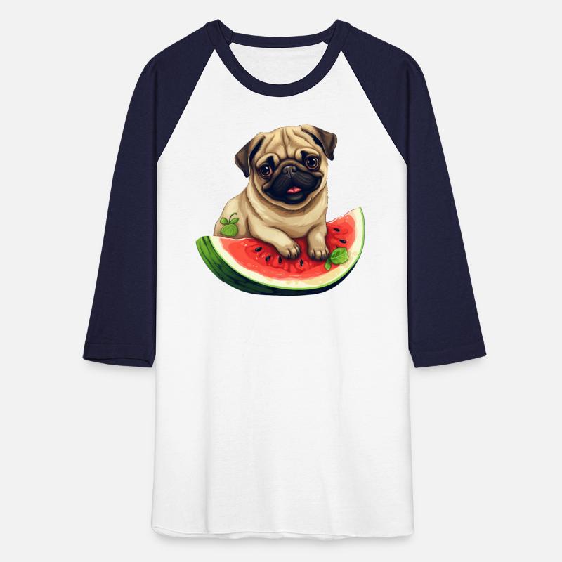 Pug with Melon, Funny Summer Design for Dog Lovers