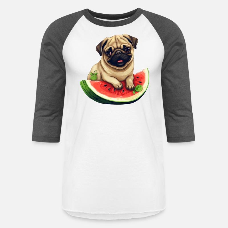 Pug with Melon, Funny Summer Design for Dog Lovers