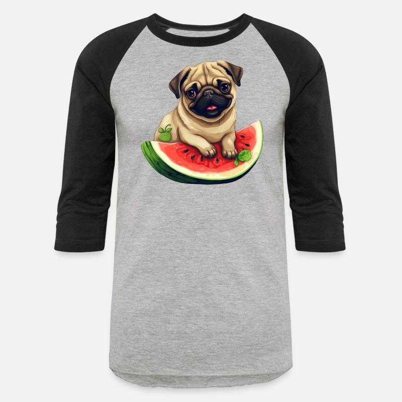 Pug with Melon, Funny Summer Design for Dog Lovers