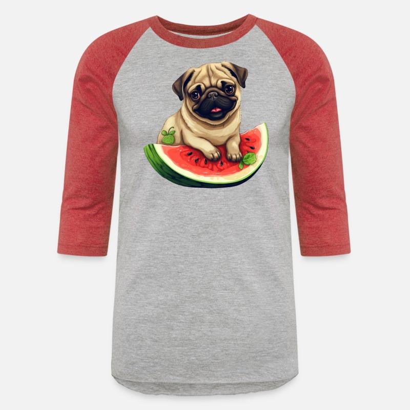 Pug with Melon, Funny Summer Design for Dog Lovers