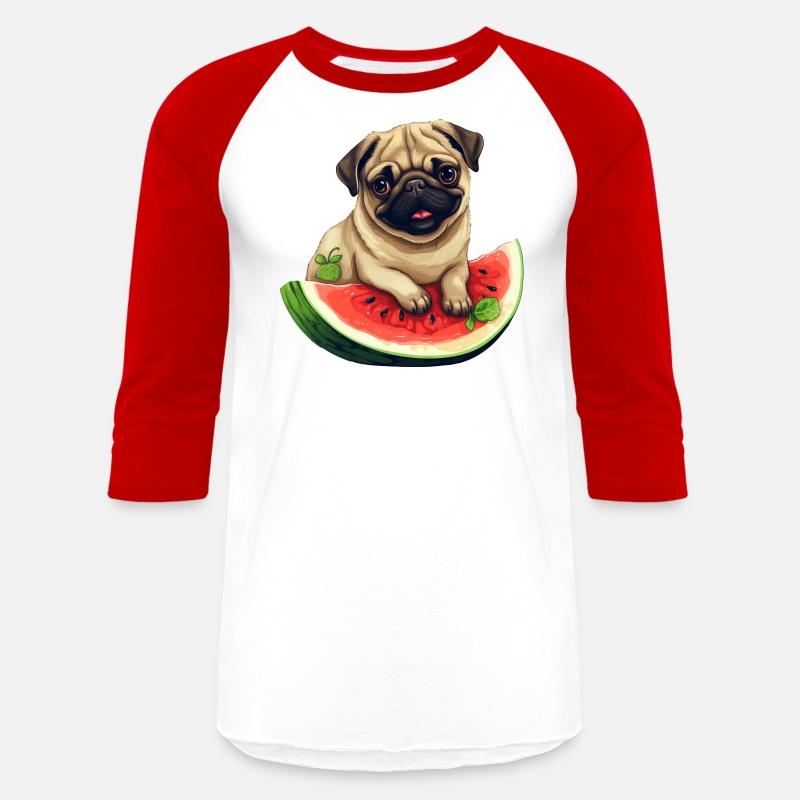 Pug with Melon, Funny Summer Design for Dog Lovers