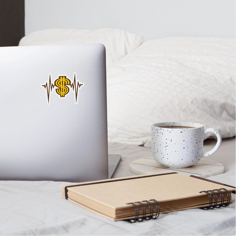 pulse heartbeat dollar frequency symbol sign money