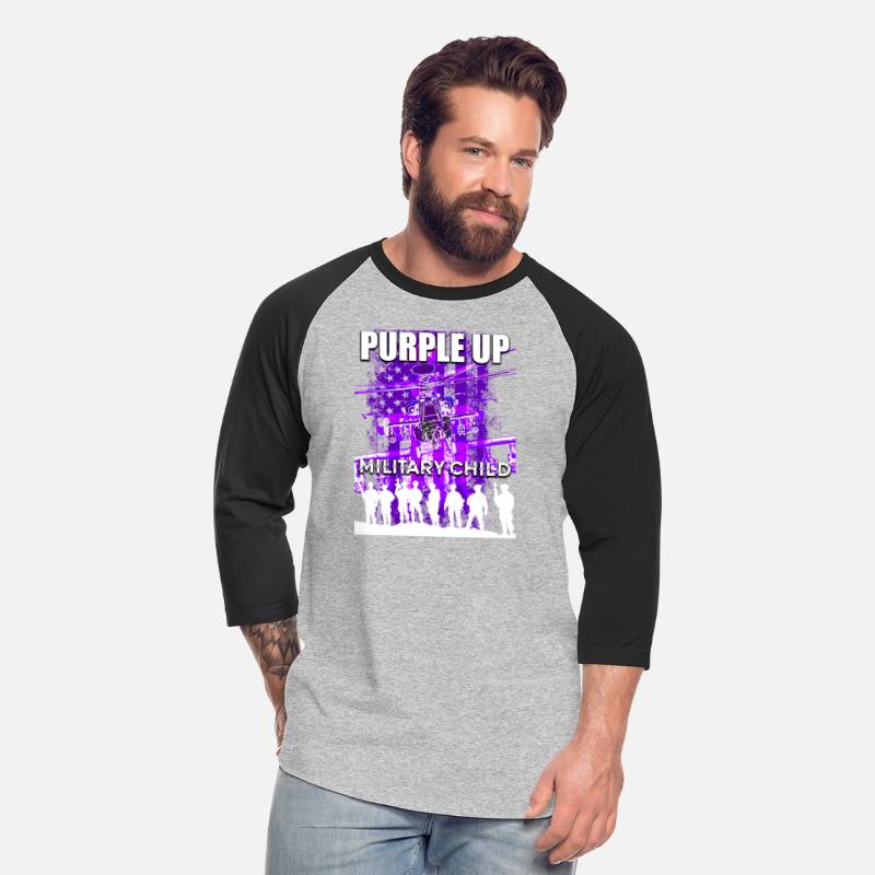 Purple Up Shirts Military Child Kids Army Dad US F