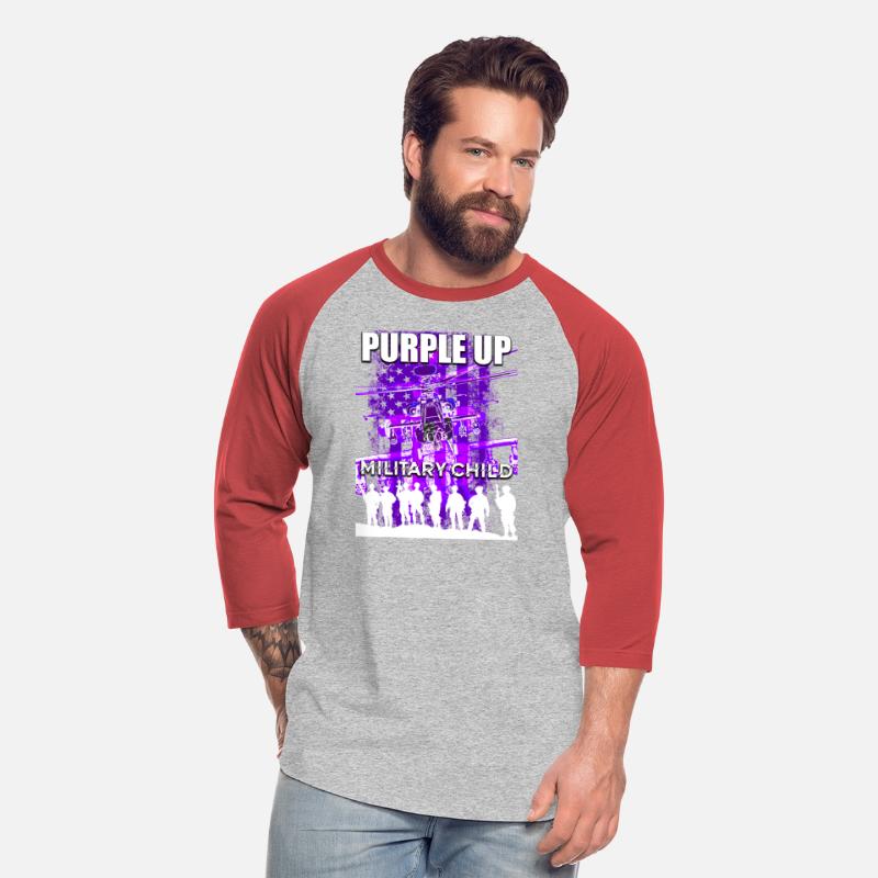 Purple Up Shirts Military Child Kids Army Dad US F