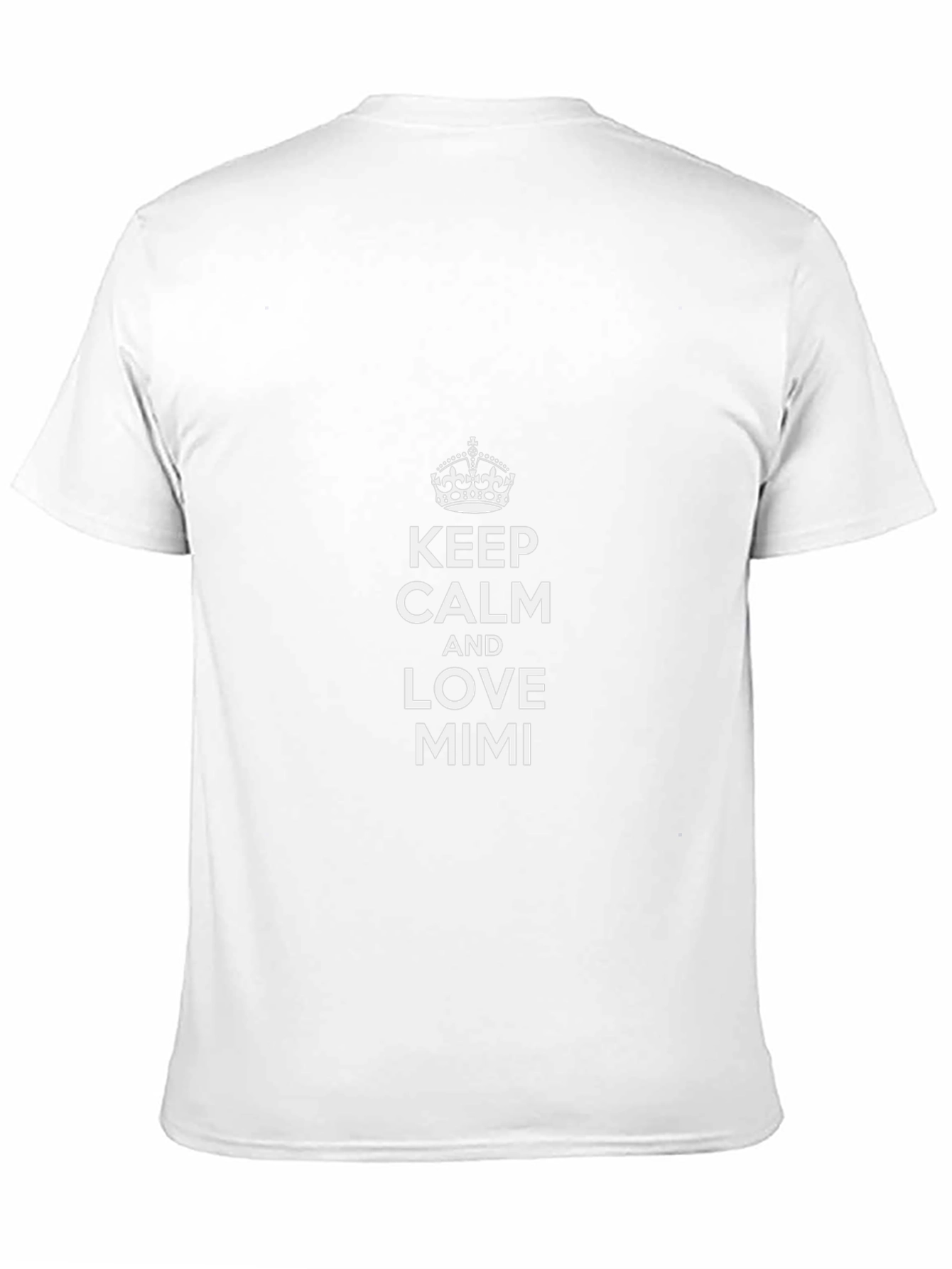 Keep Calm and Love Mimi Graphic Tee - Black