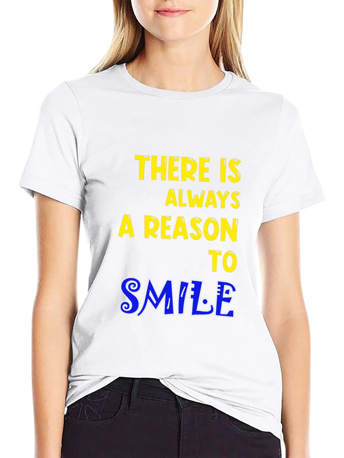 Inspirational Graphic Tee: Always a Reason to Smile