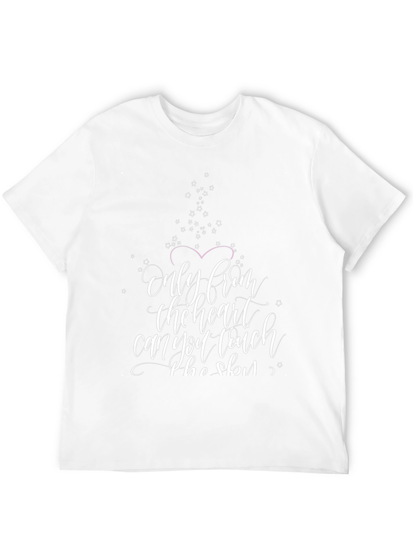 Heartfelt Words Graphic Tee - Black Cotton Blend