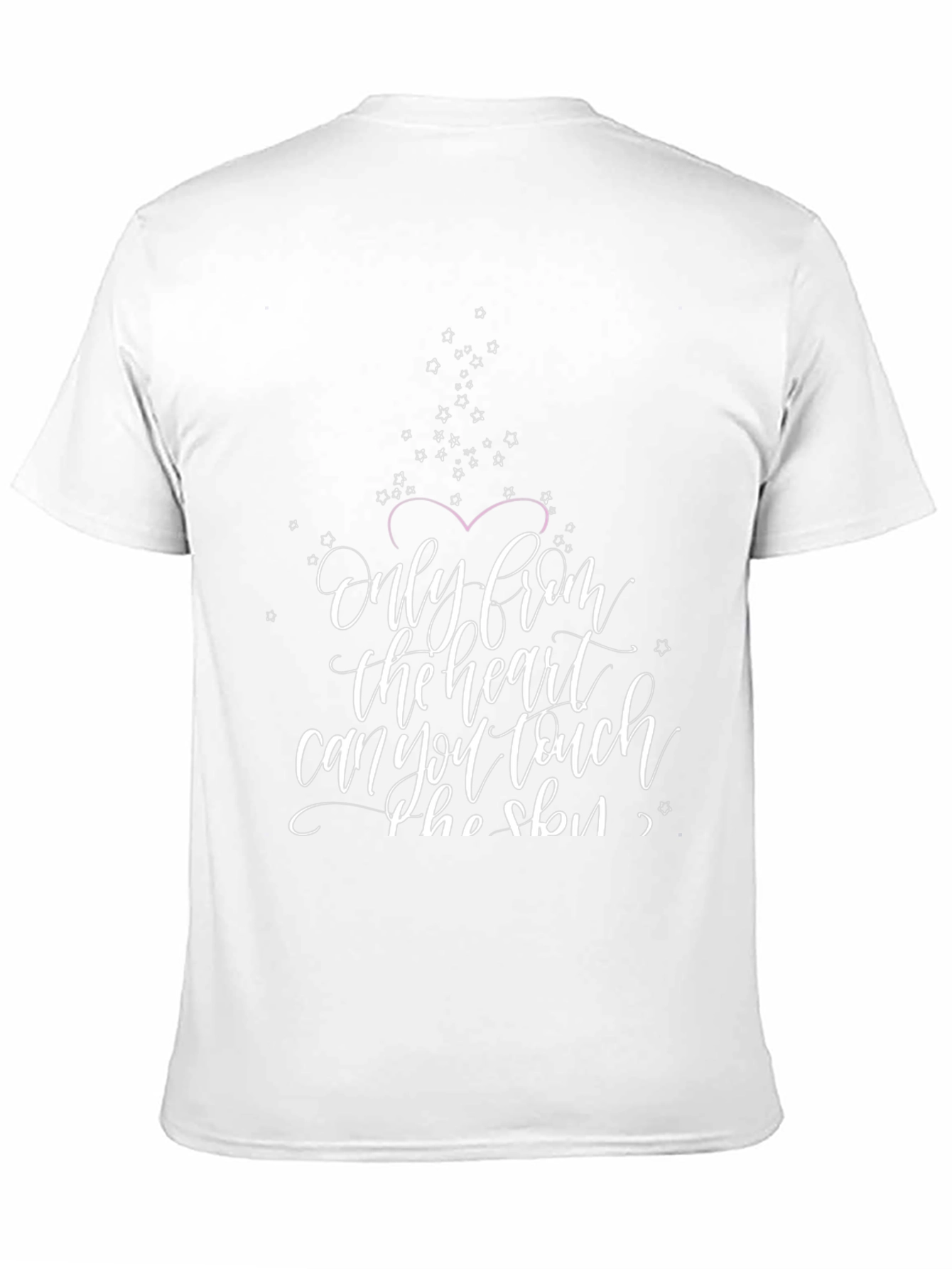 Heartfelt Words Graphic Tee - Black Cotton Blend