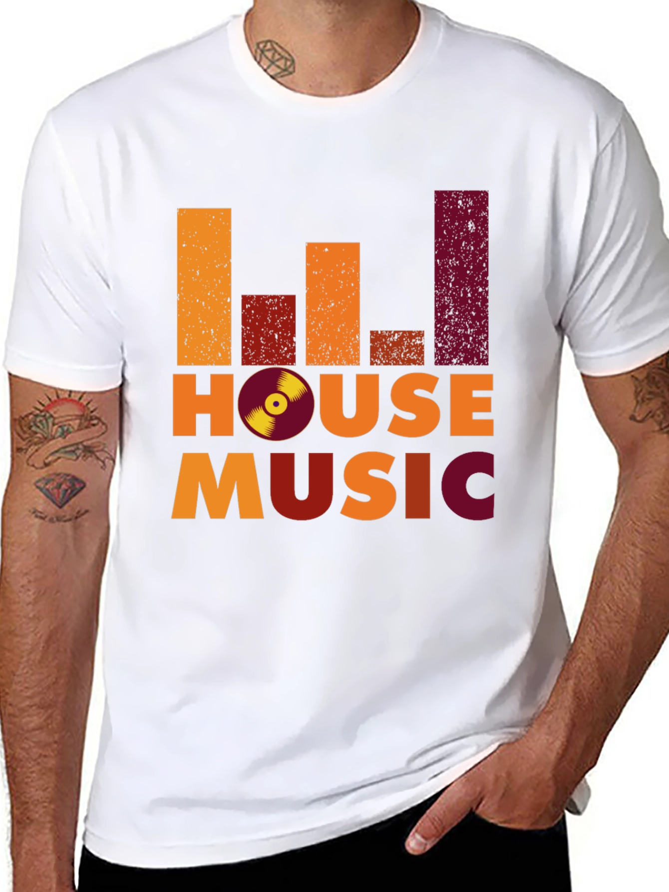 House Music Graphic Tee - DJ Inspired Style
