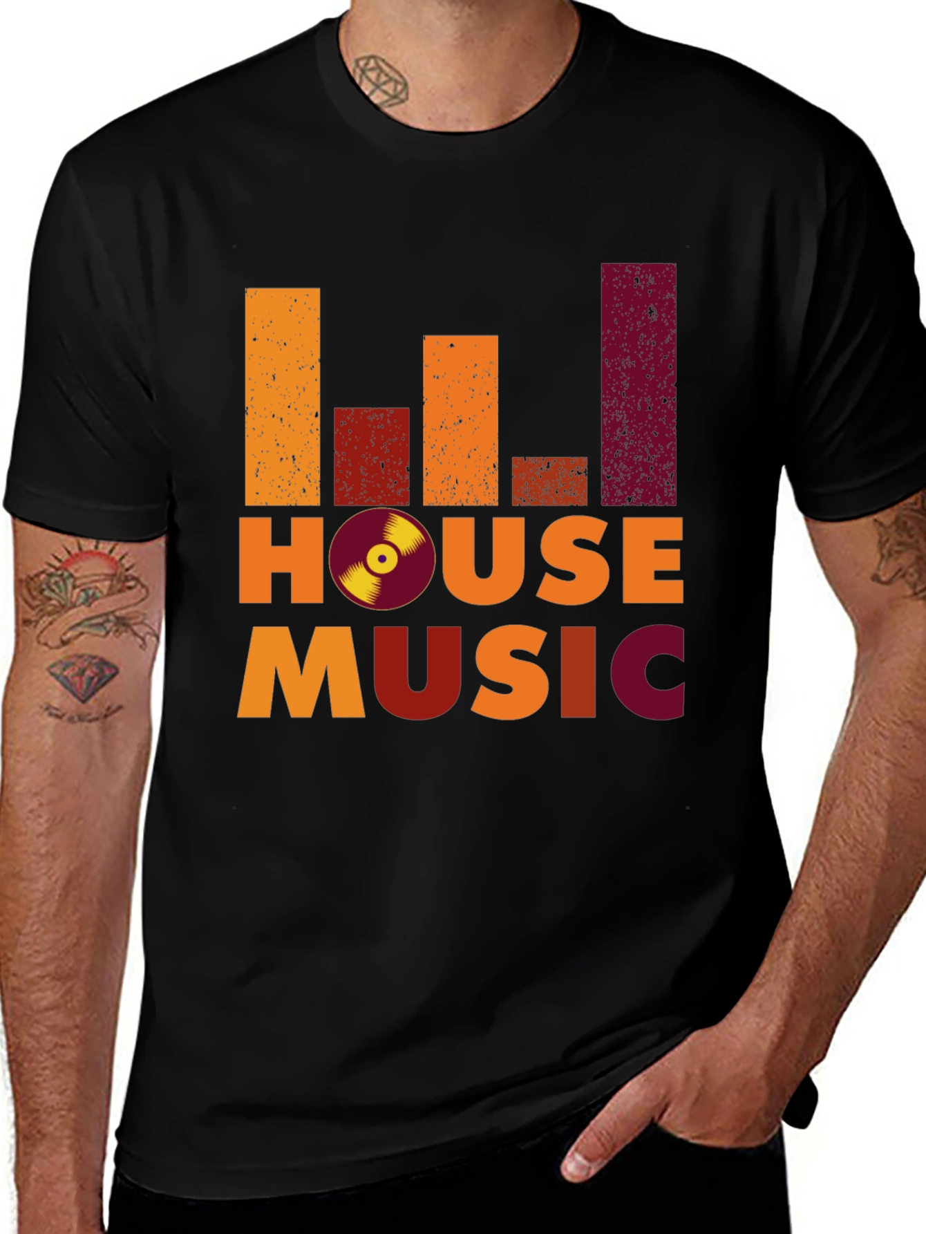 House Music Graphic Tee - DJ Inspired Style