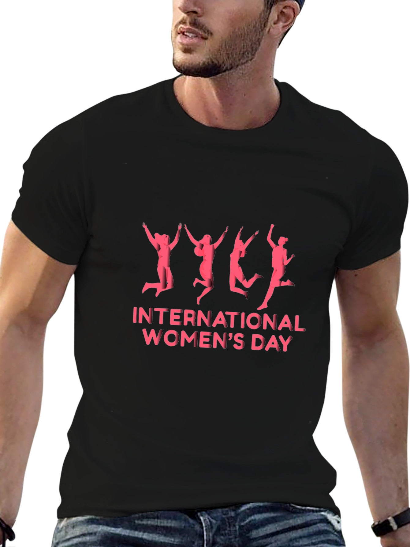 International Womens Day Black T-Shirt