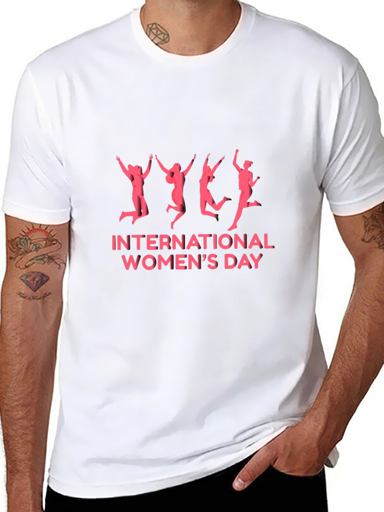 International Womens Day Black T-Shirt