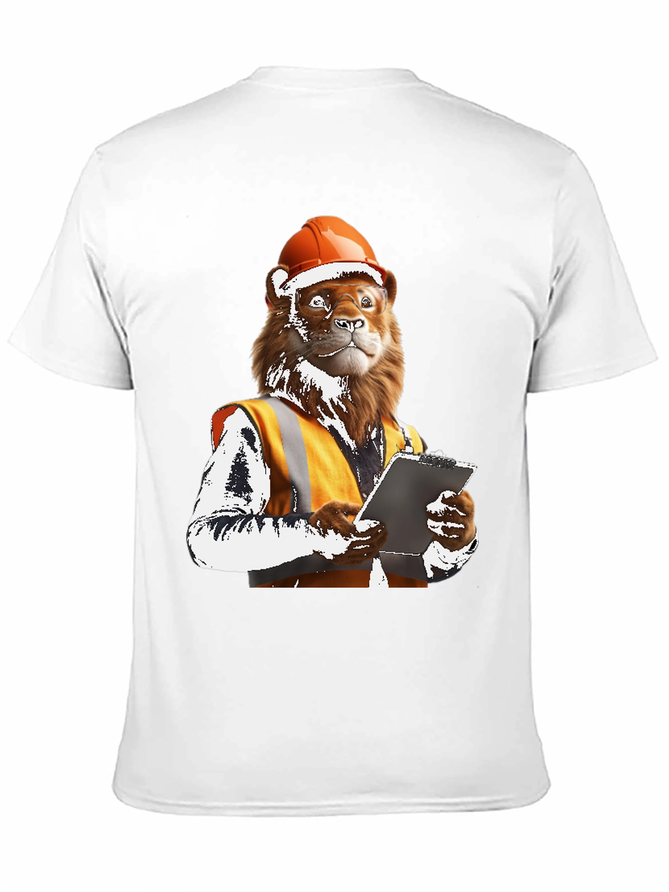 Lion Construction Worker Graphic Tee