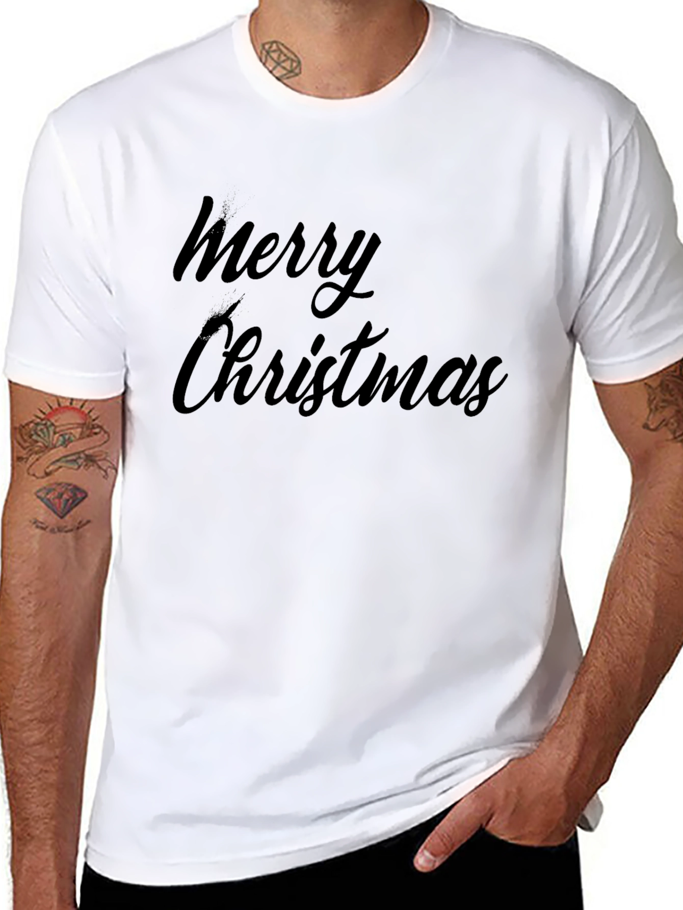 Merry Christmas Black T-Shirt