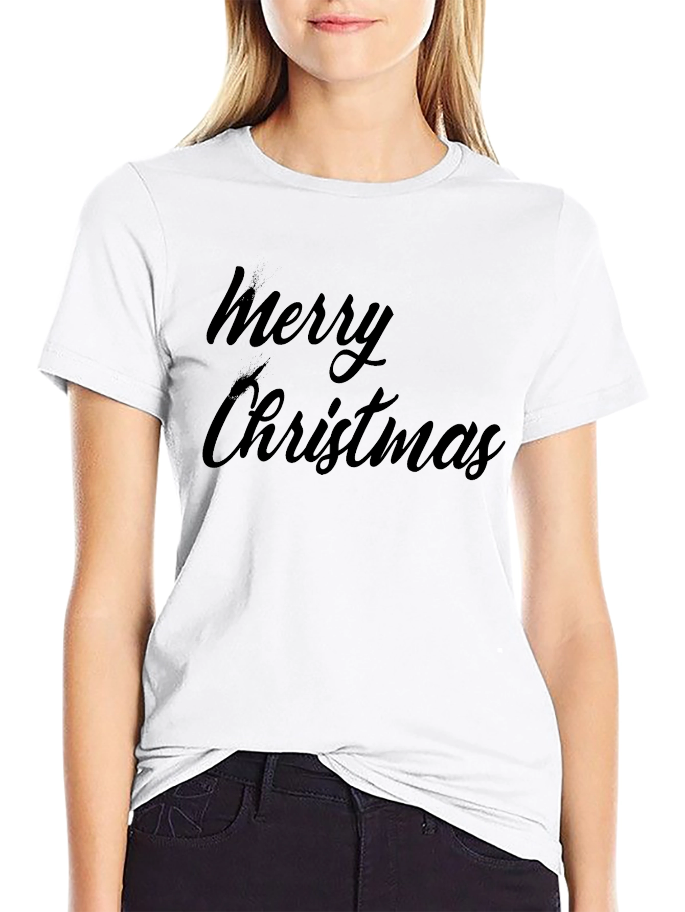 Merry Christmas Black T-Shirt